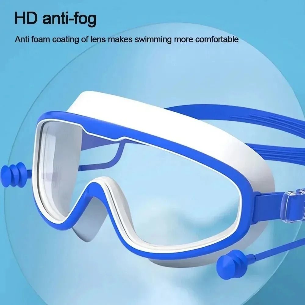 ProView Anti Fog Swimming Goggles HD Professional Swim Goggles with Silicone Seal and Earplugs