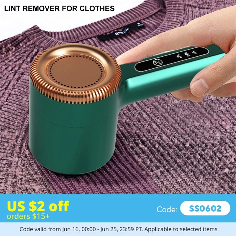 Premium USB Rechargeable Fabric & Clothing Lint Remover – Portable Electric Sweater Shaver