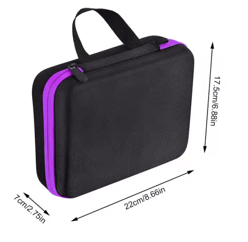 Portable Essential Oil Carrying Case Hard Shell EVA Organizer for 30 Bottles 5ml and 10ml