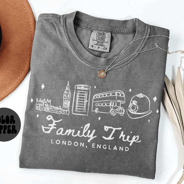 London England Vacation Shirt Family Trip Matching Travel Tee