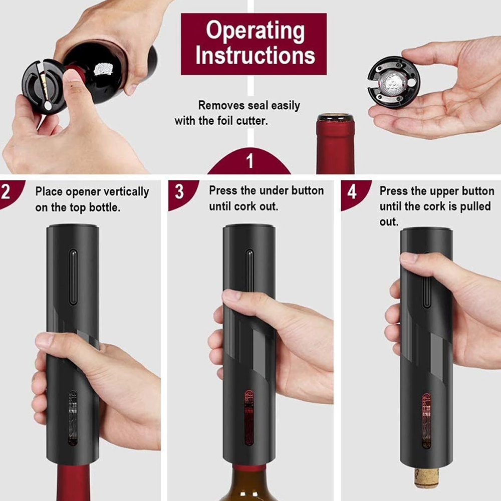 Rechargeable Electric Wine Bottle Opener