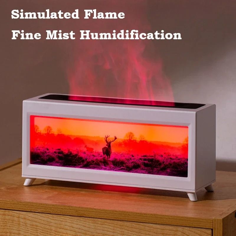 Flame Effect Essential Oil Diffuser and Humidifier