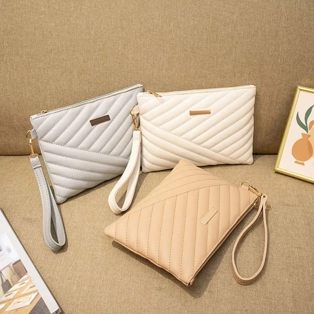 Stylish Women's Leather Envelope Wristlet