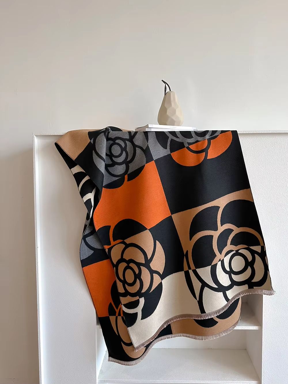 Luxury Women's Cashmere Winter Scarf – Thick Warm Pashmina Shawl Wrap Blanket Bufanda