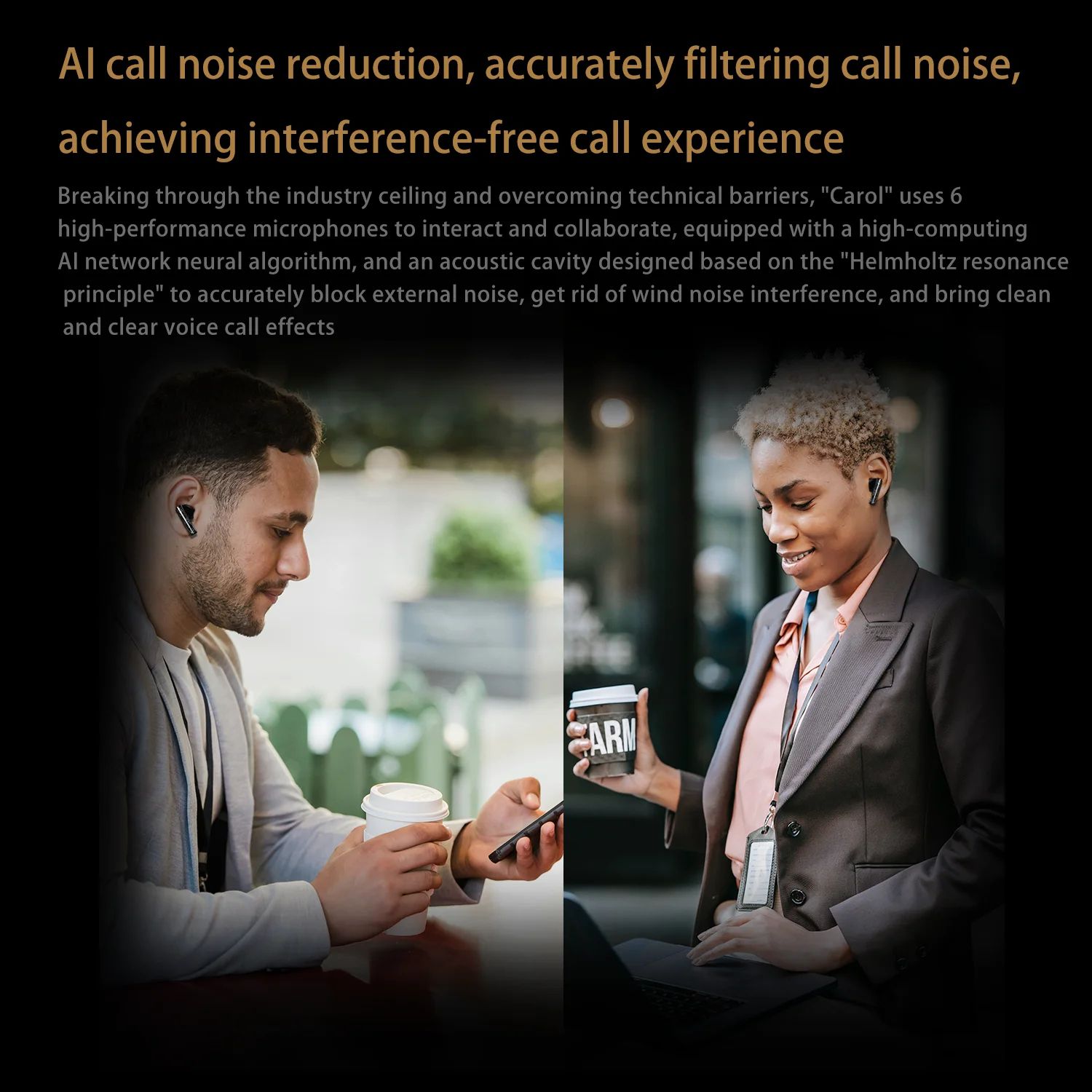 KZ Carol Active Noise Cancelling Wireless Earbuds with Bluetooth