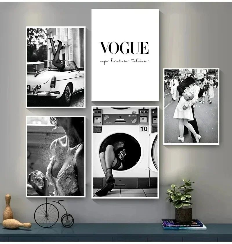 Vintage Woman Perfume Canvas Wall Art