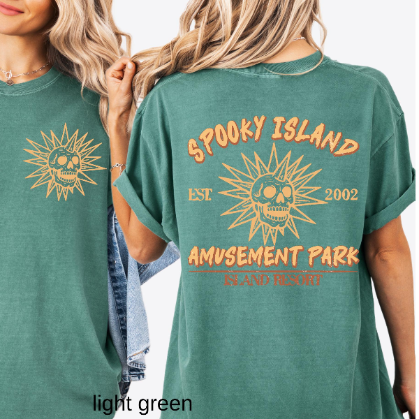 Comfort Colors Spooky Island Shirt Halloween Graphic Tee Spooky Season Gift