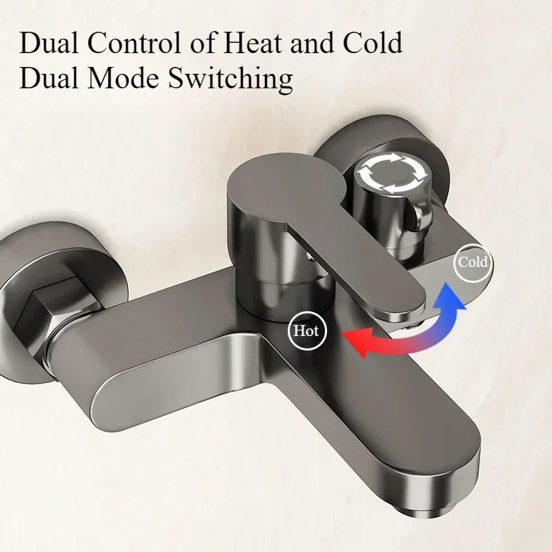 Luxury Thermostatic Shower System with 3-Way Diverter & Bathtub Mixer
