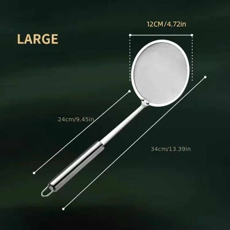 Fat Skimmer Spoon Stainless Steel Fine Mesh Strainer Spoon