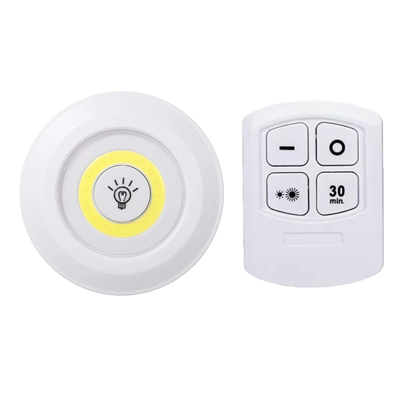 Dimmable LED Under Cabinet Light with Remote Control Battery Operated LED Closet Lights