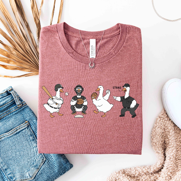 Baseball Game Day Shirt, Goose Baseball Player Shirt, Game day Player Shirt, Funny Goose Shirt