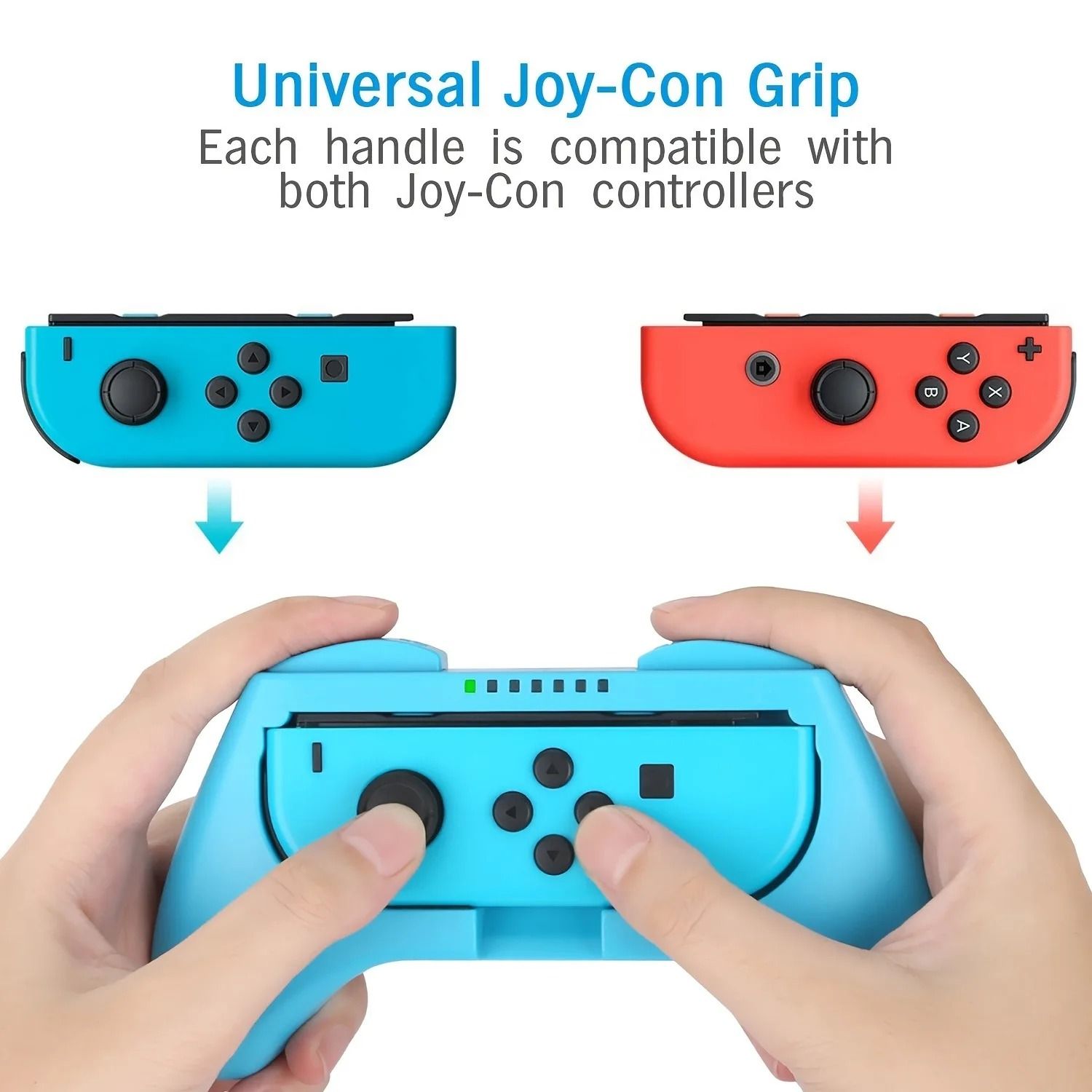 Joycon Grip Controller Set for Switch Gaming 2 Piece Accessory Pack