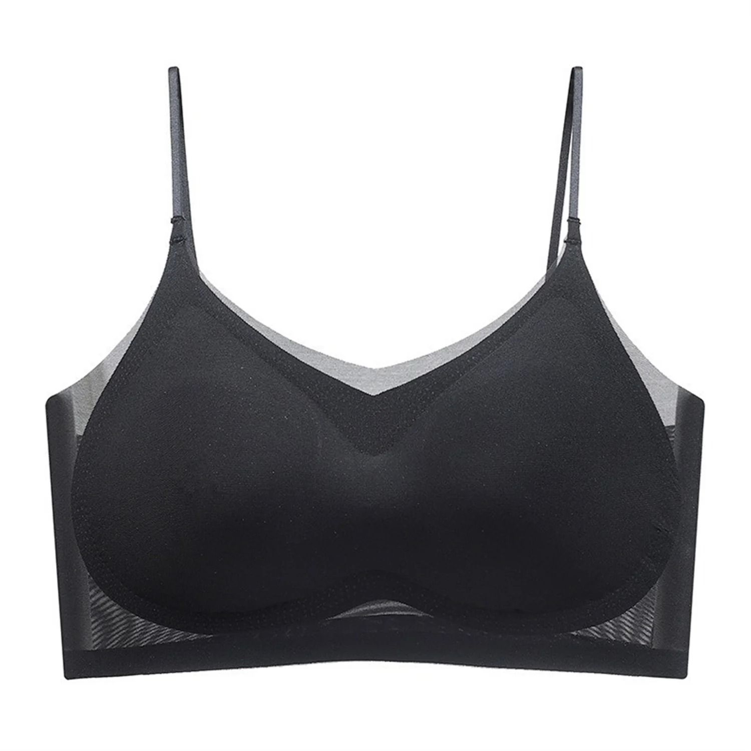 Ultra-Thin Breathable Ice Silk Halter Vest Bra
