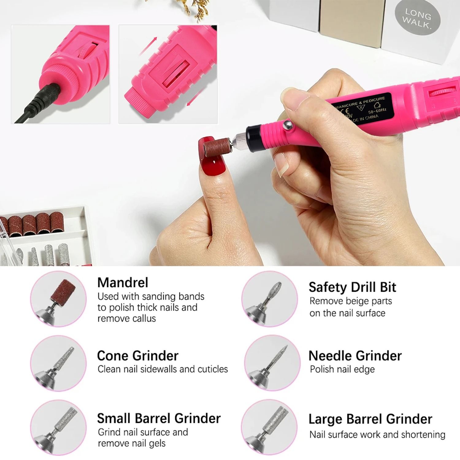 Electric Nail Drill and Sander Set