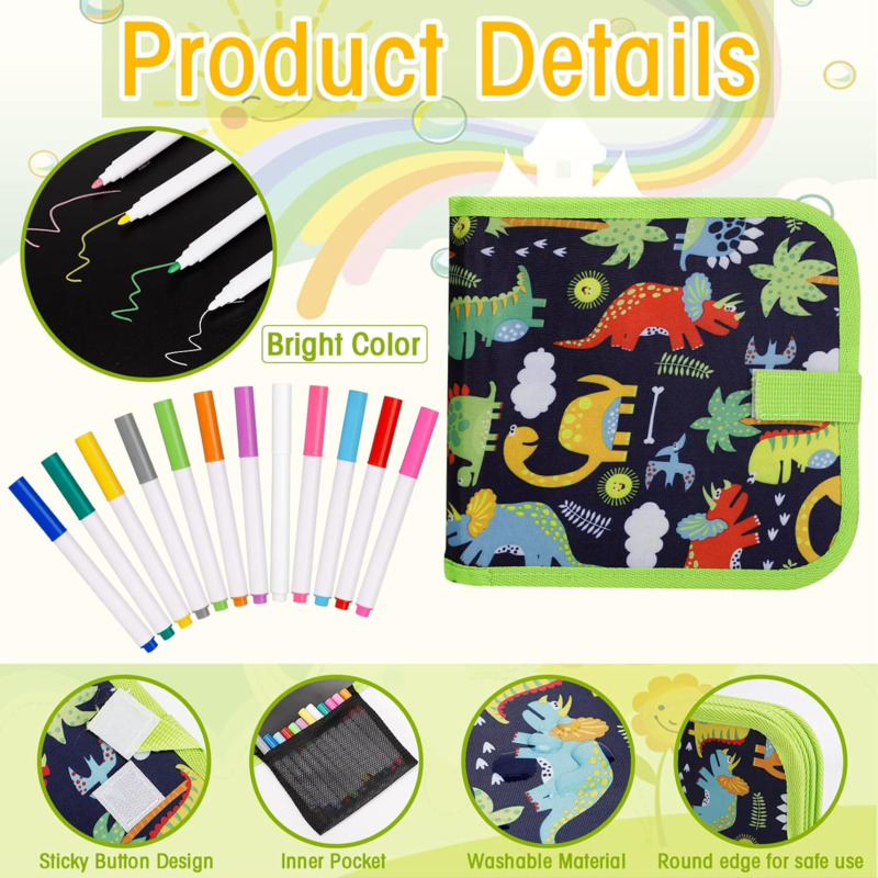 Reusable Drawing Pads, Children's Erasable Doodle Book, Watercolor Coloring Toy Gift