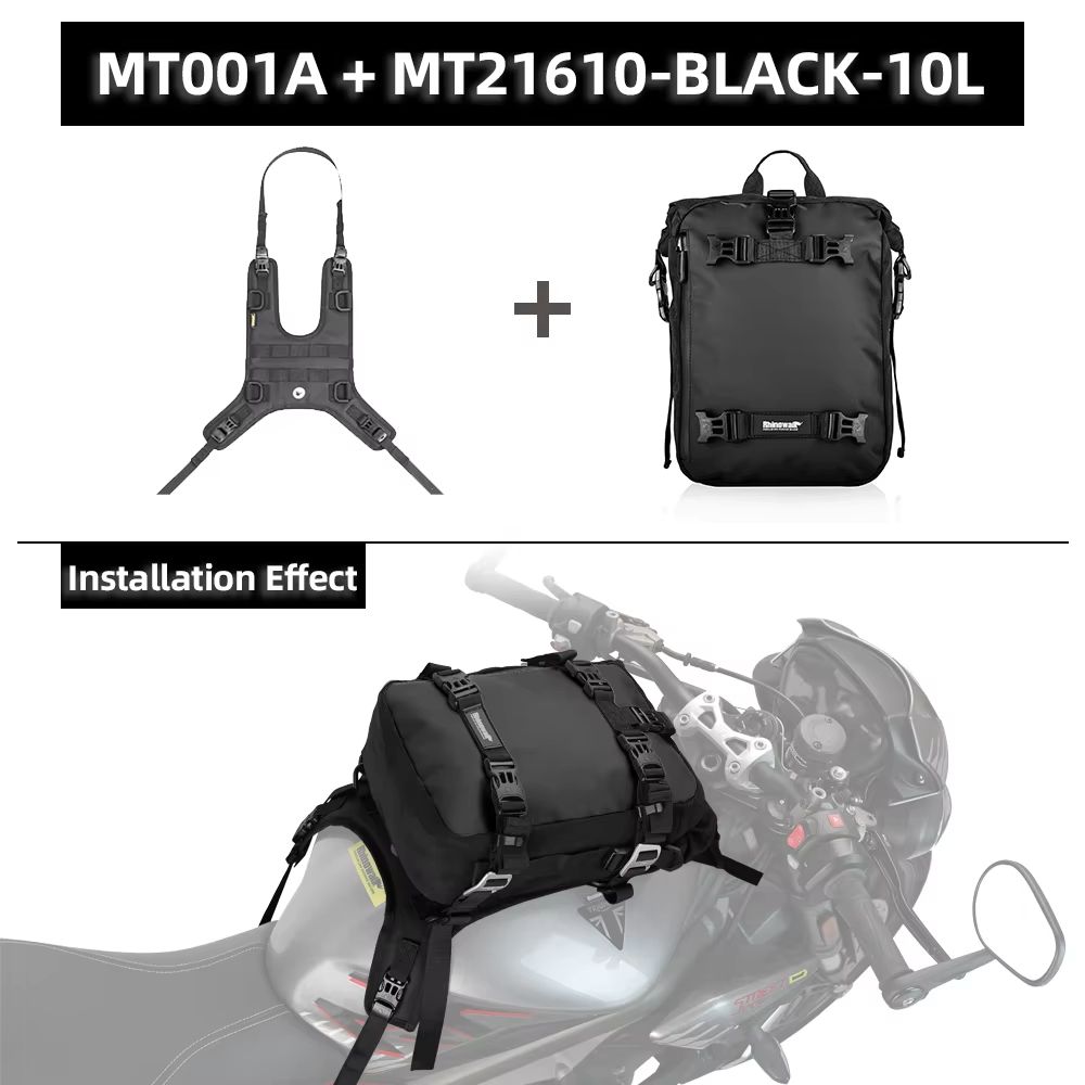 Rhinowalk 10L Motorcycle Tank Bag – Waterproof Travel Riding Pack