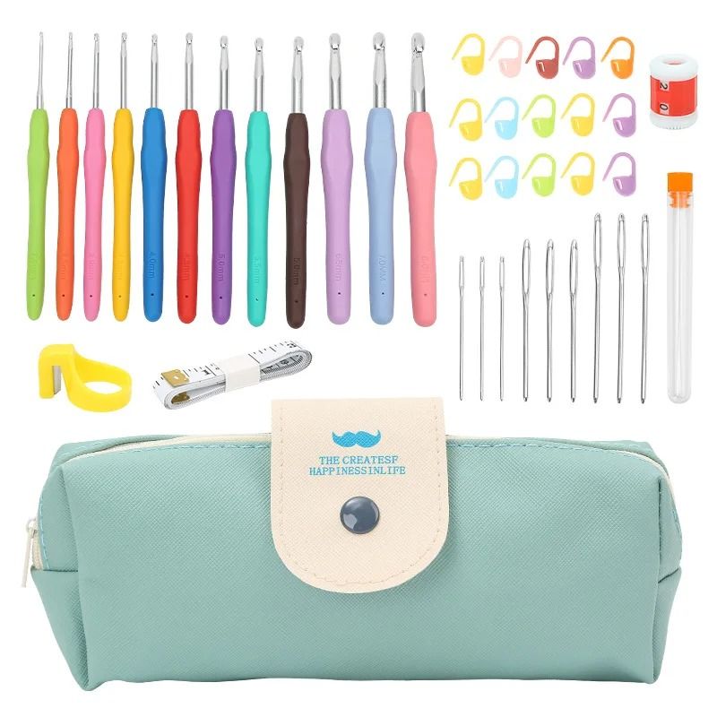Ergonomic Crochet Hook Set & Accessories Kit