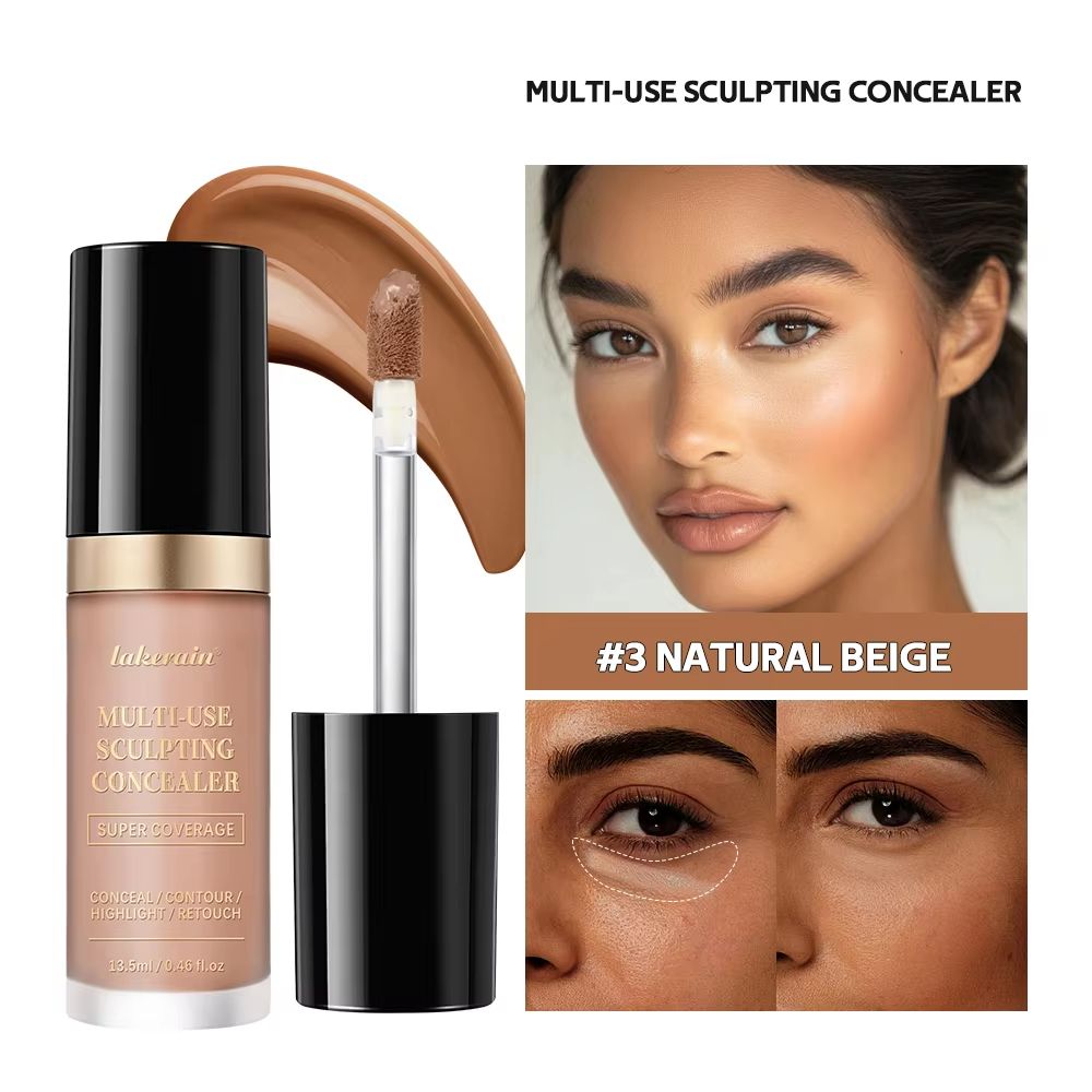 Flawless Multi Use Concealer Cream Long Lasting Foundation Concealer Hydrating Oil Free Contour & Highlight Makeup