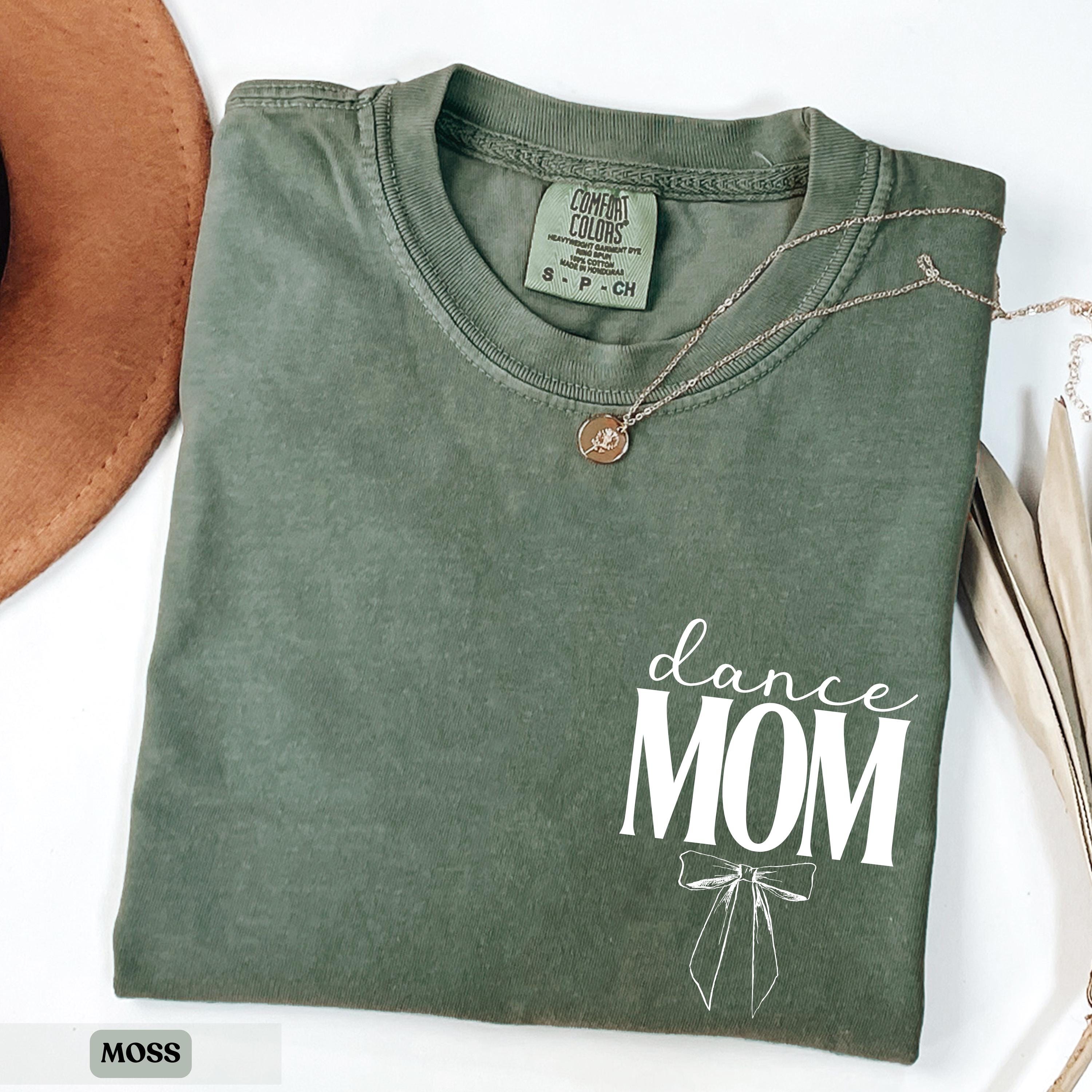 Dance Mom Shirt Bow Shirt, Dance Mom Tee, Ballet Mom Gift, Personalized Ballet Shirt, Dance Mama Gift fo