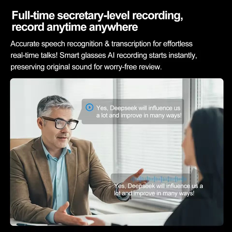 AI Smart Camera Translation Sunglasses