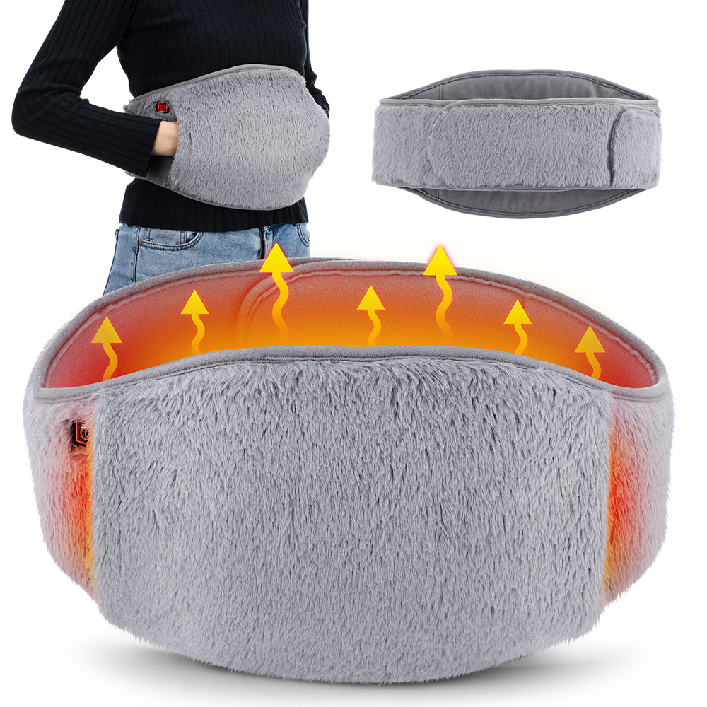 Electric Heating Pad for Abdominal, Menstrual Pain Relief Heated Therapy Belt, Cold-Proof Hand Warmer