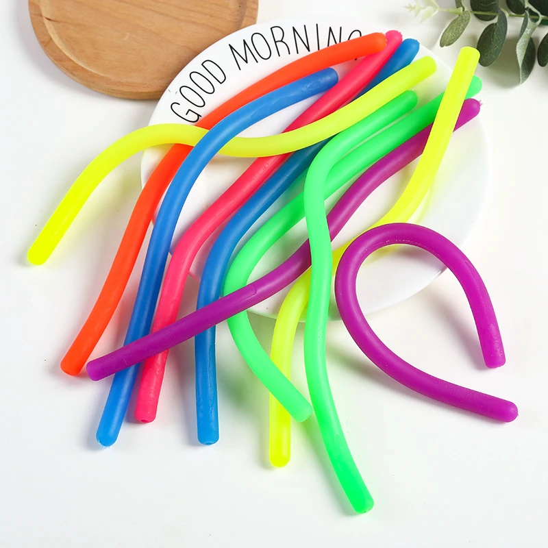 DIY Soft Rubber Noodle Elastic Rope Stress Relief Toy