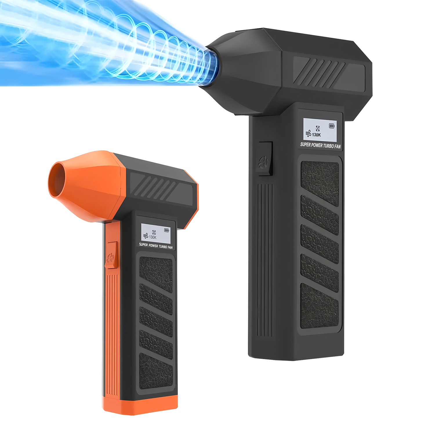Electric Rechargeable Black Compressed Air Duster, Cordless Air Blower for Keyboard Cleaning