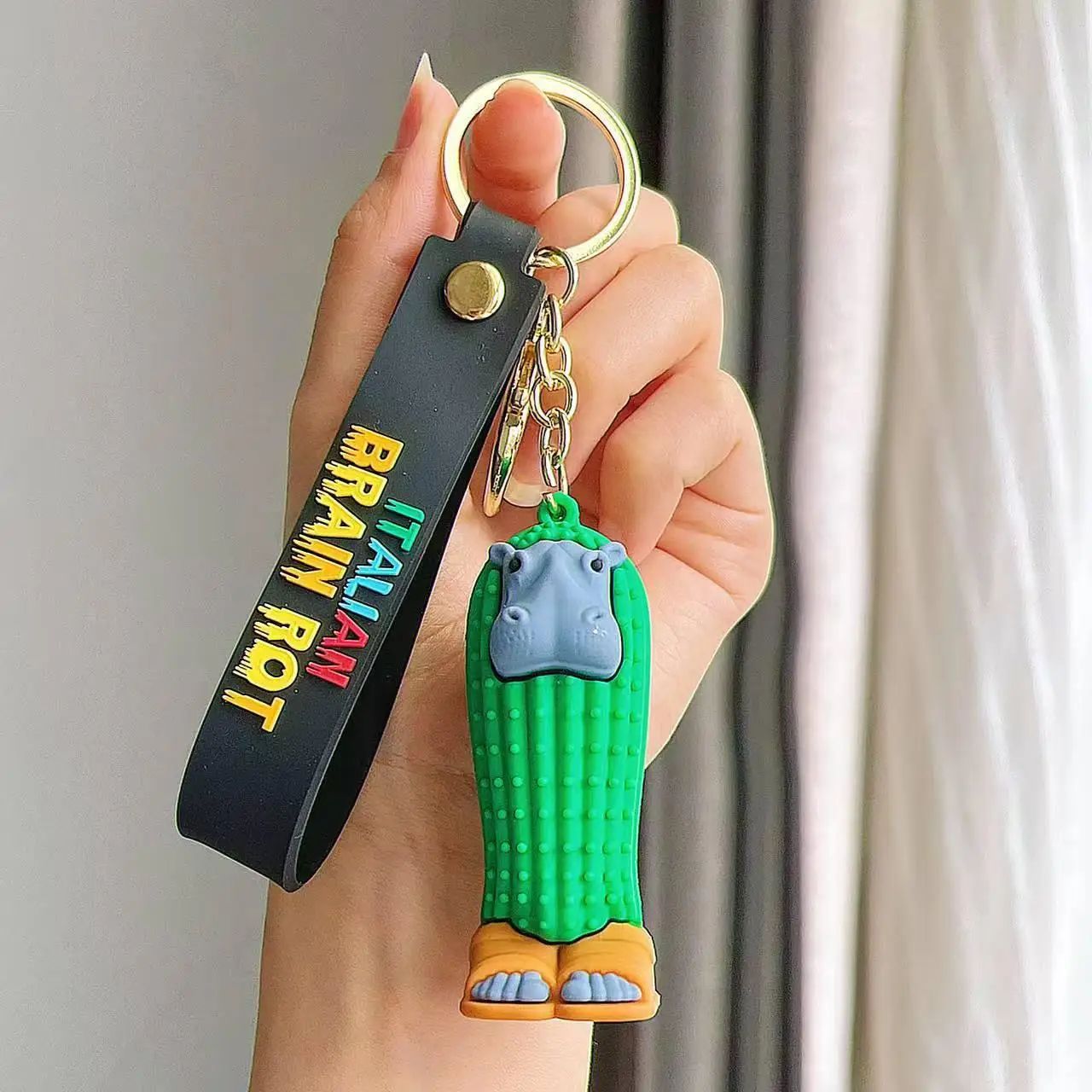 Creative Character Wrist Strap Keychain Pendant – Collectible Figurine Bag Charm