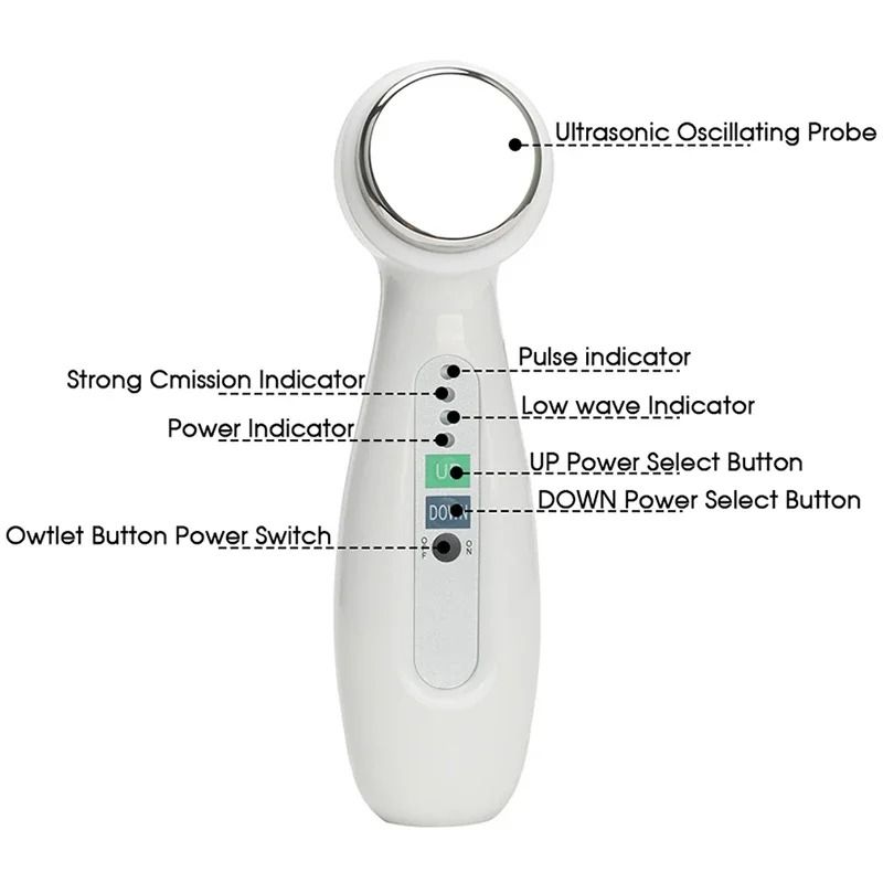 Ultrasonic Skin Tightening and Body Slimming Massager with Anti-Aging and Acne Care