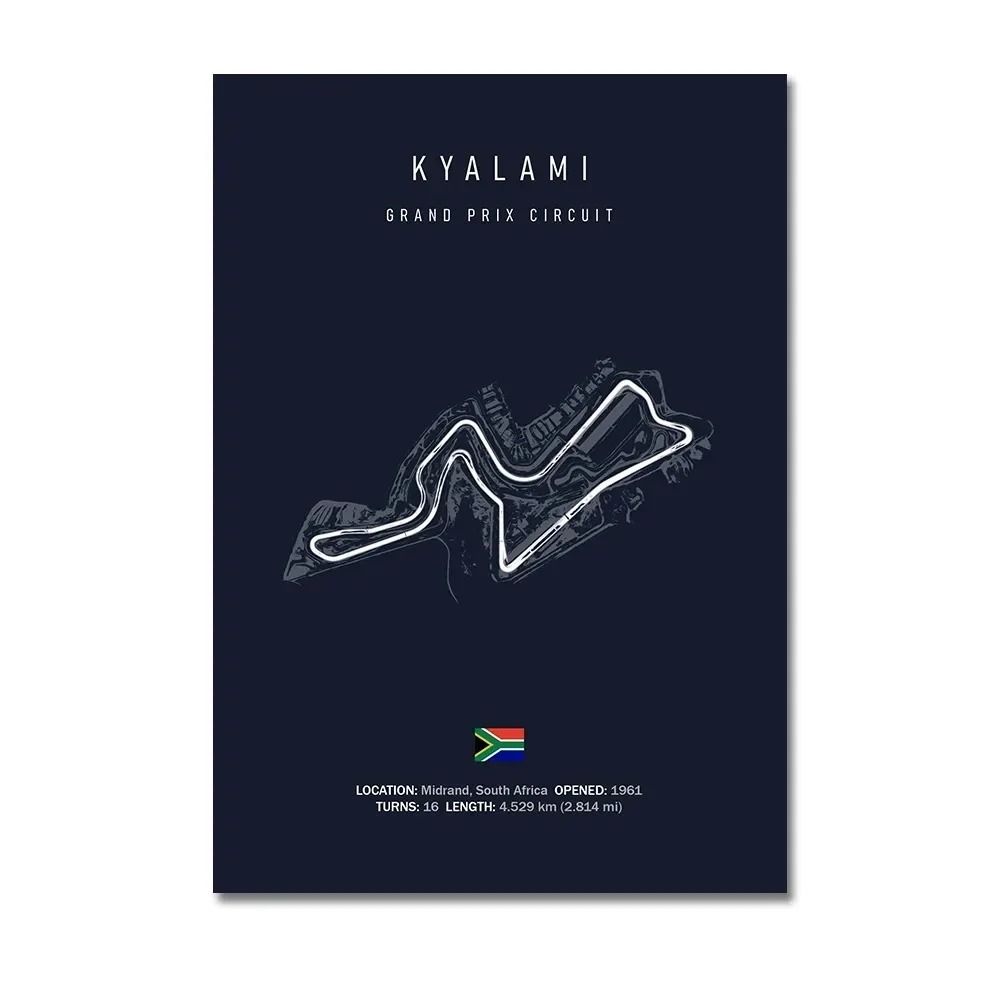 Grand Prix Circuit Series | F1 Track Canvas Wall Art | Executive Motorsport & Studio Sanctuary Decor
