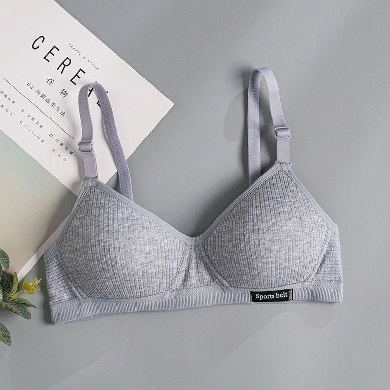 FallSweet Cotton Wireless Bra | Seamless V-Shaped Gathering Underwear