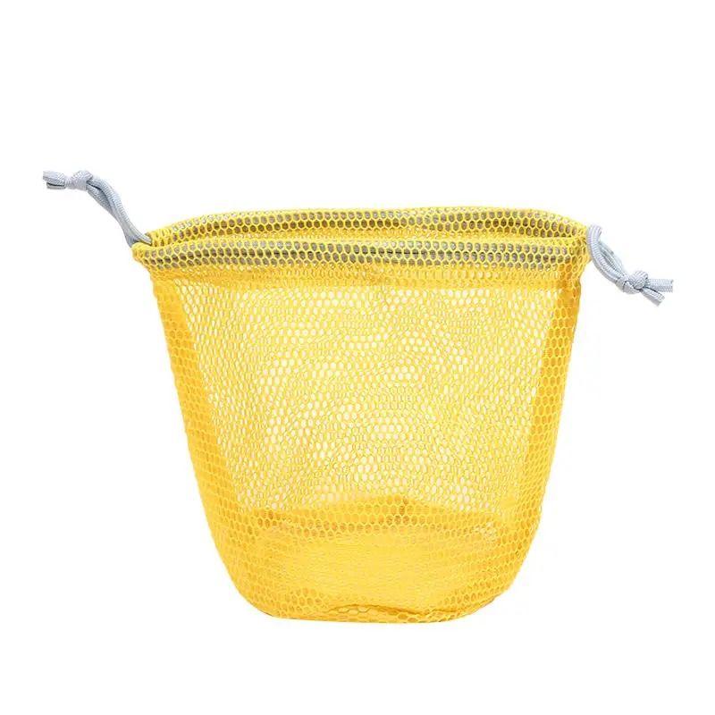 Nylon Mesh Drawstring Multi Purpose Travel Storage Pouch