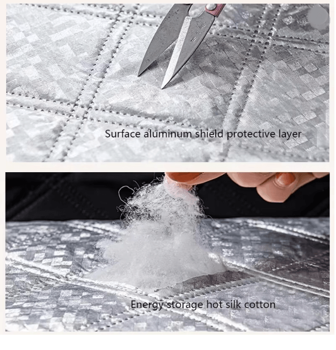 Custom Windproof Winter Curtains Zipper Sealed No Drill Insulated Window Cover