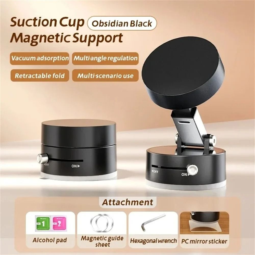 Mini Dual-Sided Magnetic Vacuum Suction Phone Stand