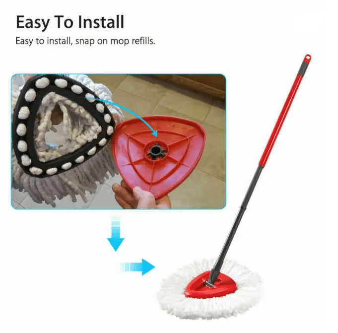Easy Clean Microfiber Mop Head Replacement Refill