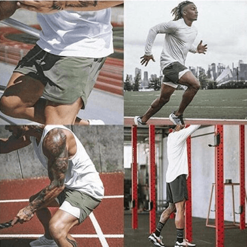Comfortable Men's Jogging Shorts with Elasticated Waist, Gym Workout Shorts, Fitness Running Gear