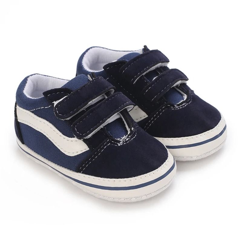 Soft Canvas Baby Walking Shoes with Flexible Sole