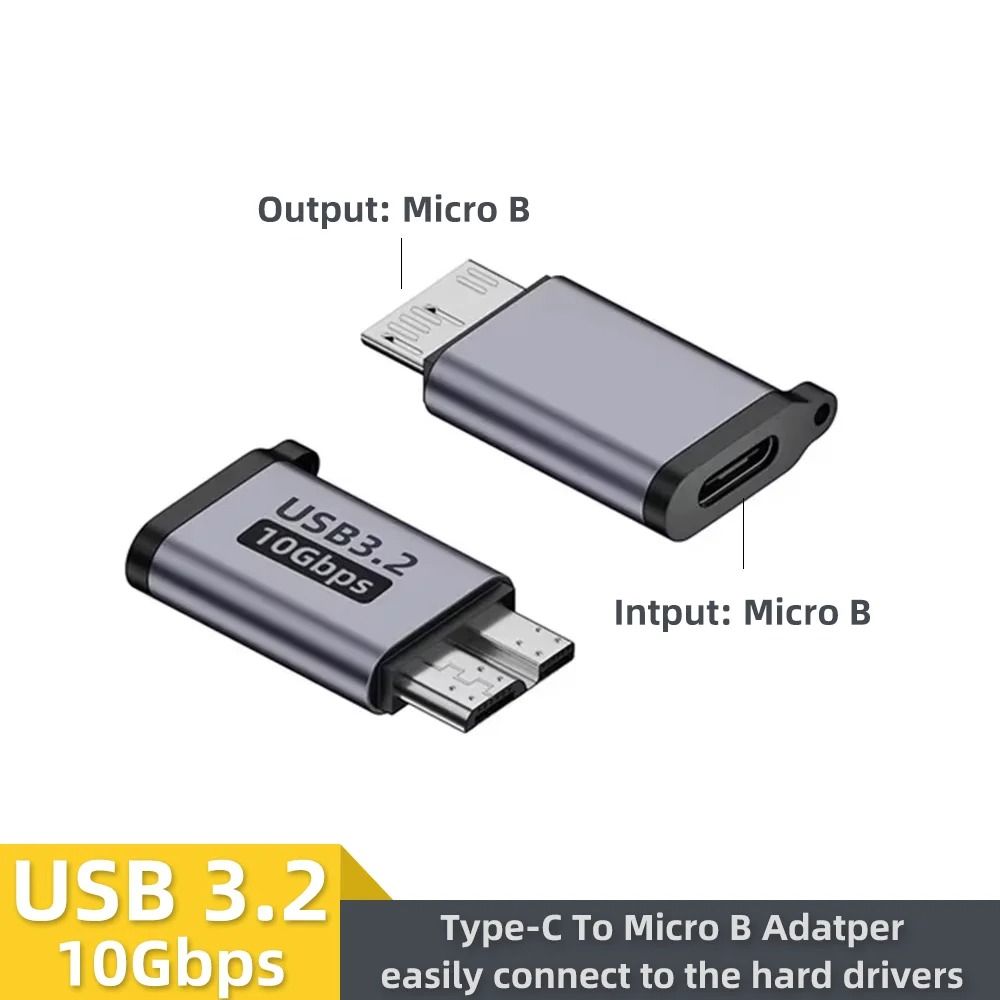 USB C 3.0 Micro B to Type C Adapter for External Hard Drive