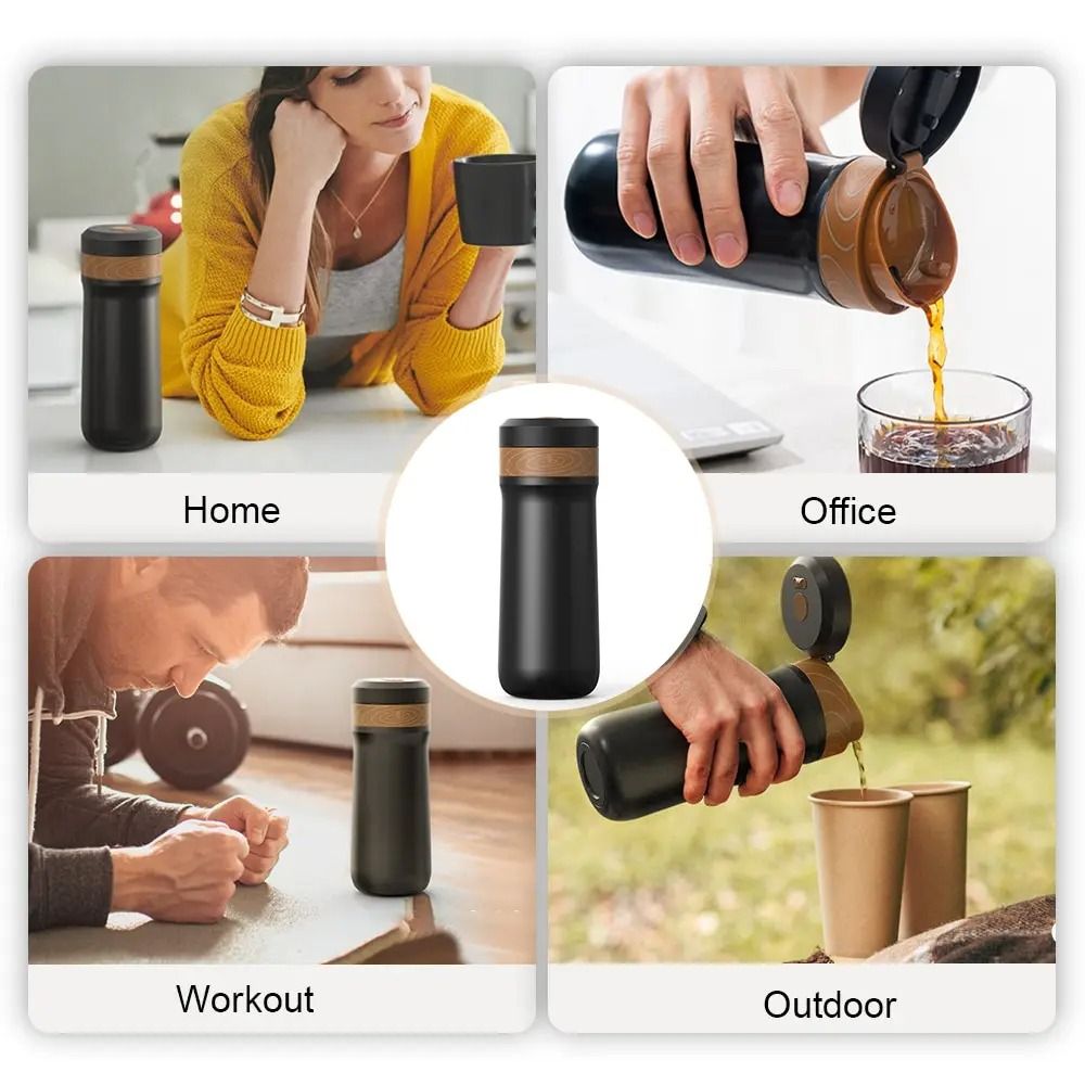 Double-Wall Stainless Steel French Press Coffee & Tea Maker