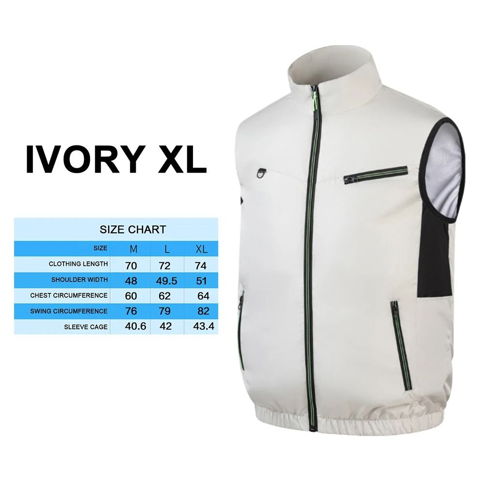 Cooling Fan Vest Summer Heat Resistant Air Conditioning Vest
