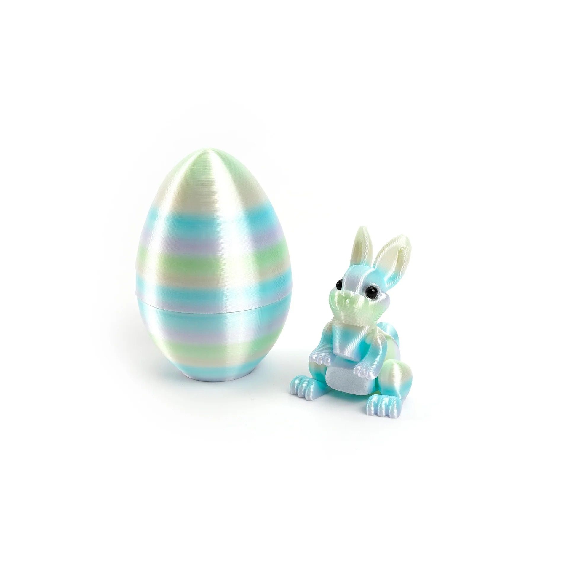Architectural 3D-Printed Easter Rabbit Figurine
