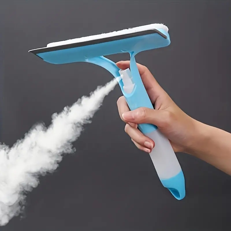 Multi-Function Glass Cleaning Scraper with Watering Can for Windows and Mirrors