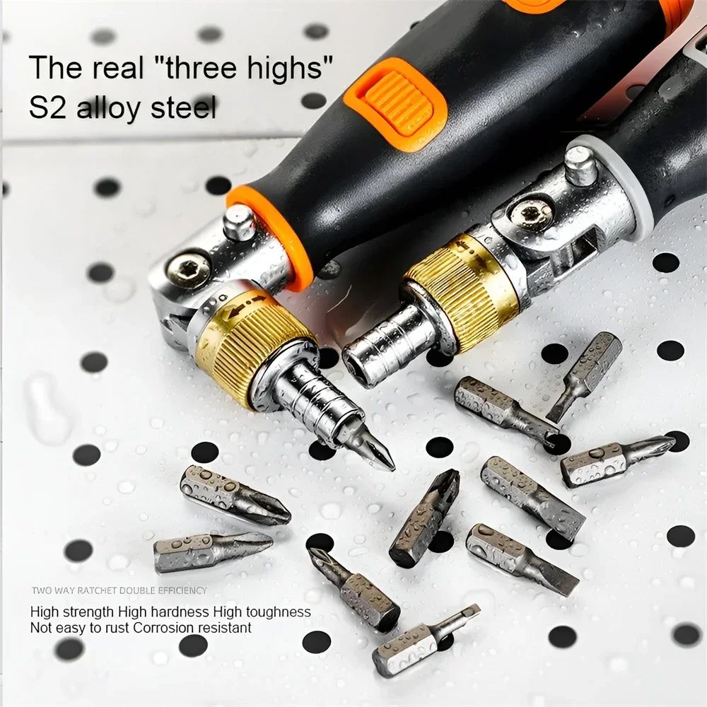10 in 1 Multi Angle Ratchet Screwdriver Adjustable Angle Repair Tool Set