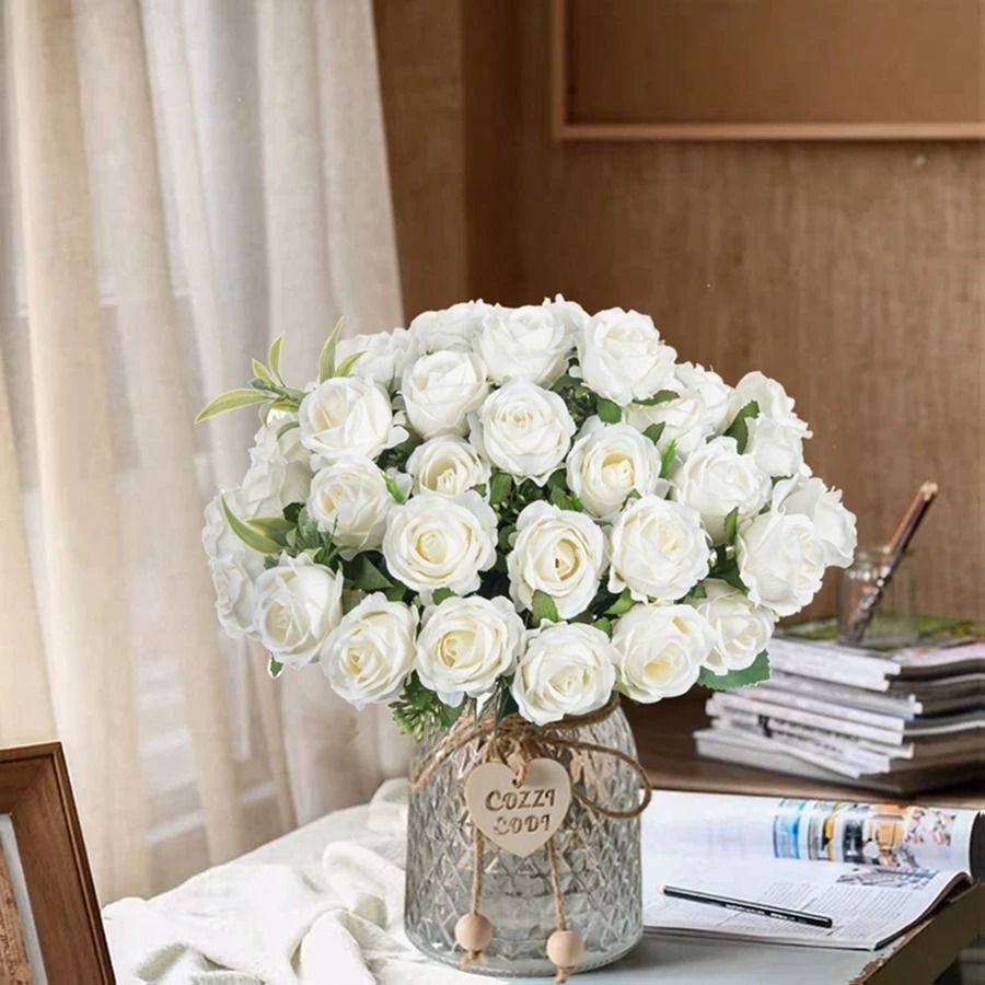 Elysian Silk White Rose Bundle