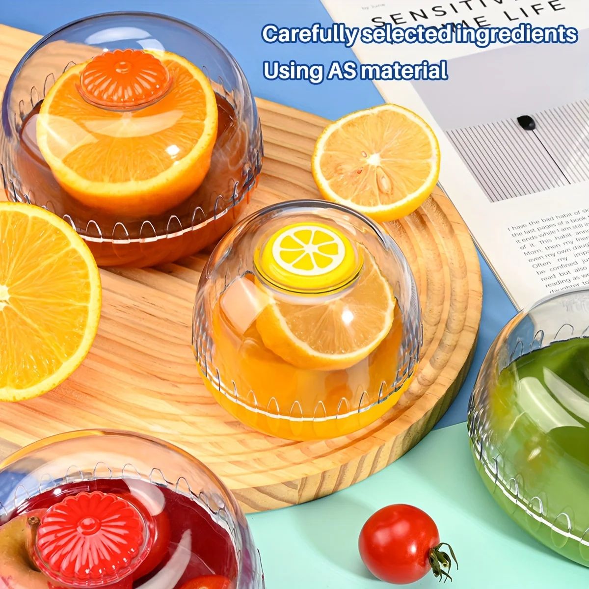 FreshLock Airtight Fruit Storage Containers – Reusable Crisper Boxes for Avocado, Tomato & Produce Keeper