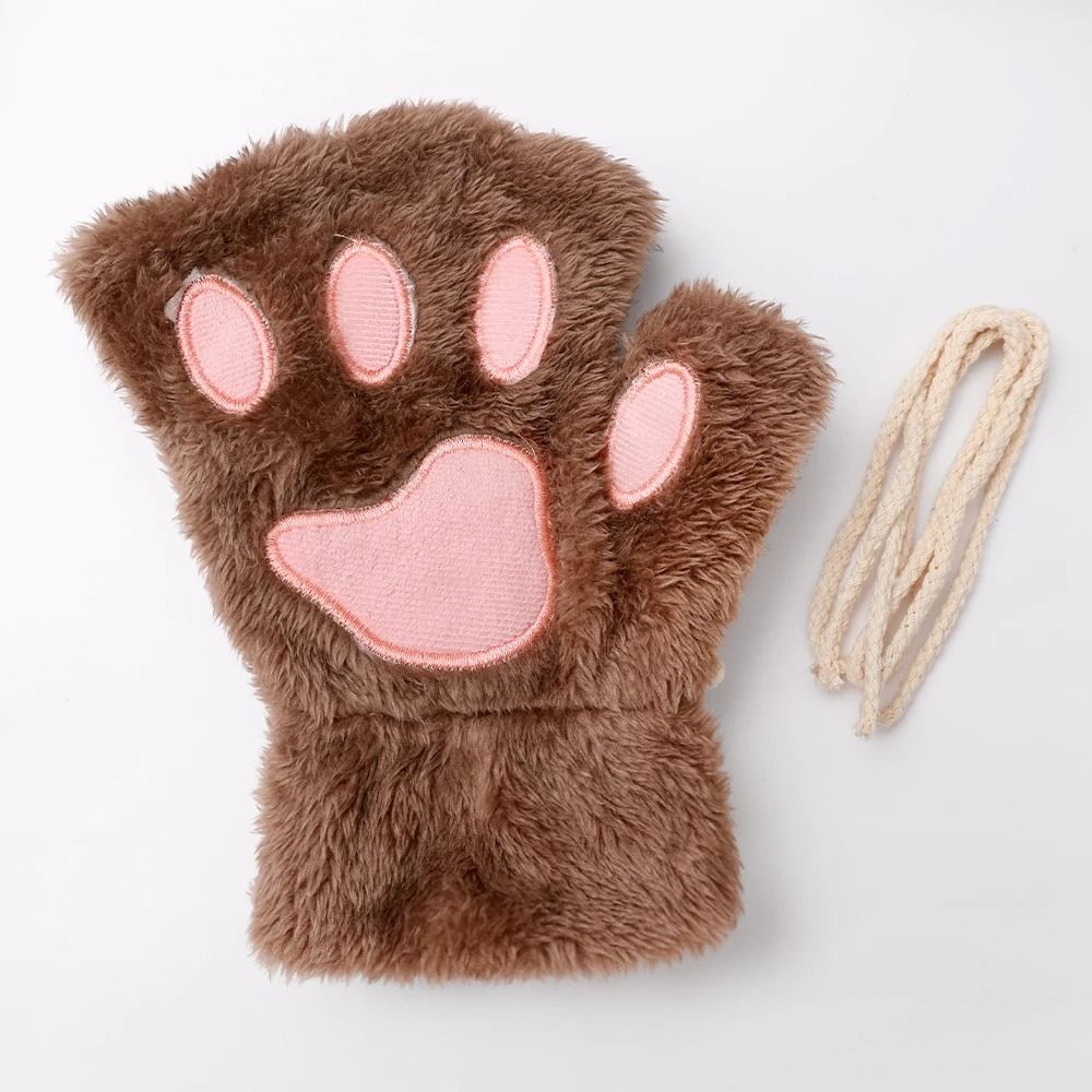 Plush Fingerless Hand Warmers