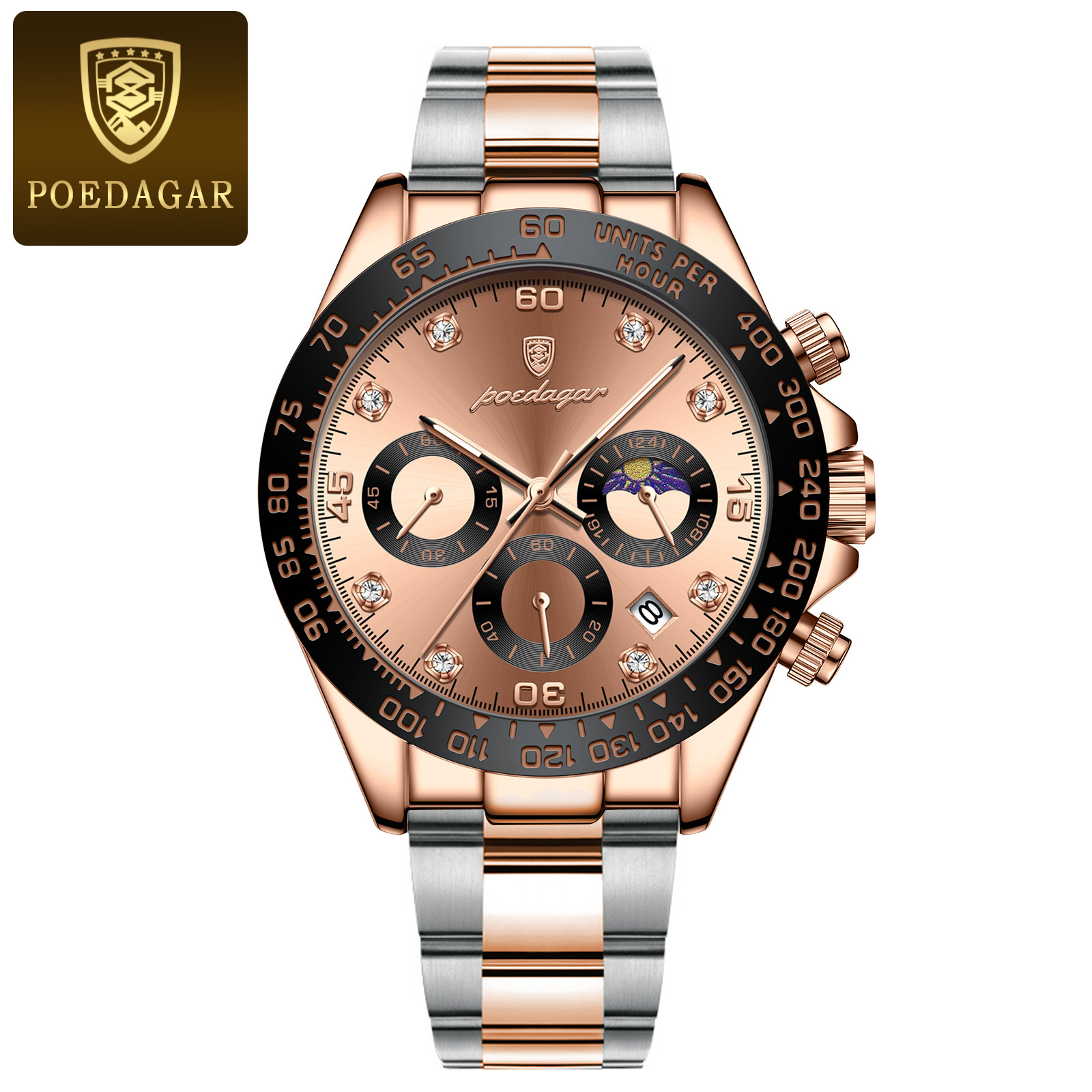 Luxury Chronograph Men Wristwatch, High Quality Quartz Man Watch, Waterproof Luminous Military Men Watches