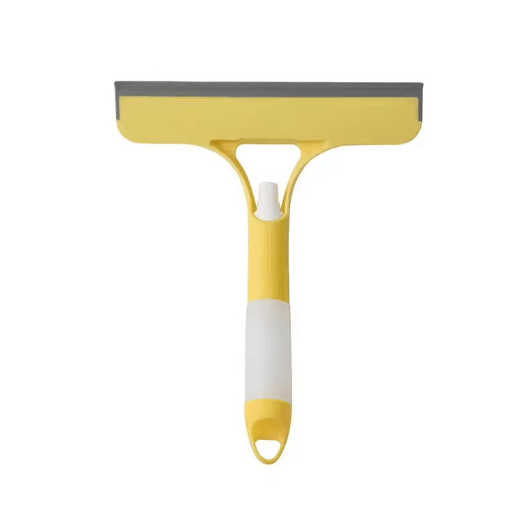 3 in 1 Window Cleaning Squeegee with Spray Bottle and Microfiber Scrubber