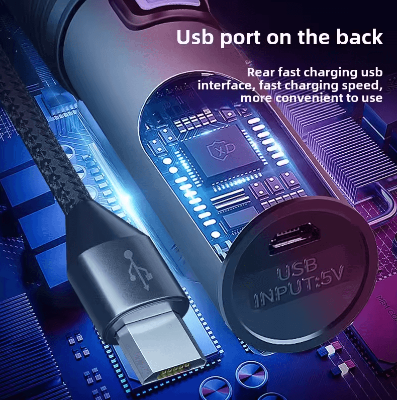 395nm UV Flashlight Blacklight – Zoomable USB Rechargeable Ultraviolet Inspection Light
