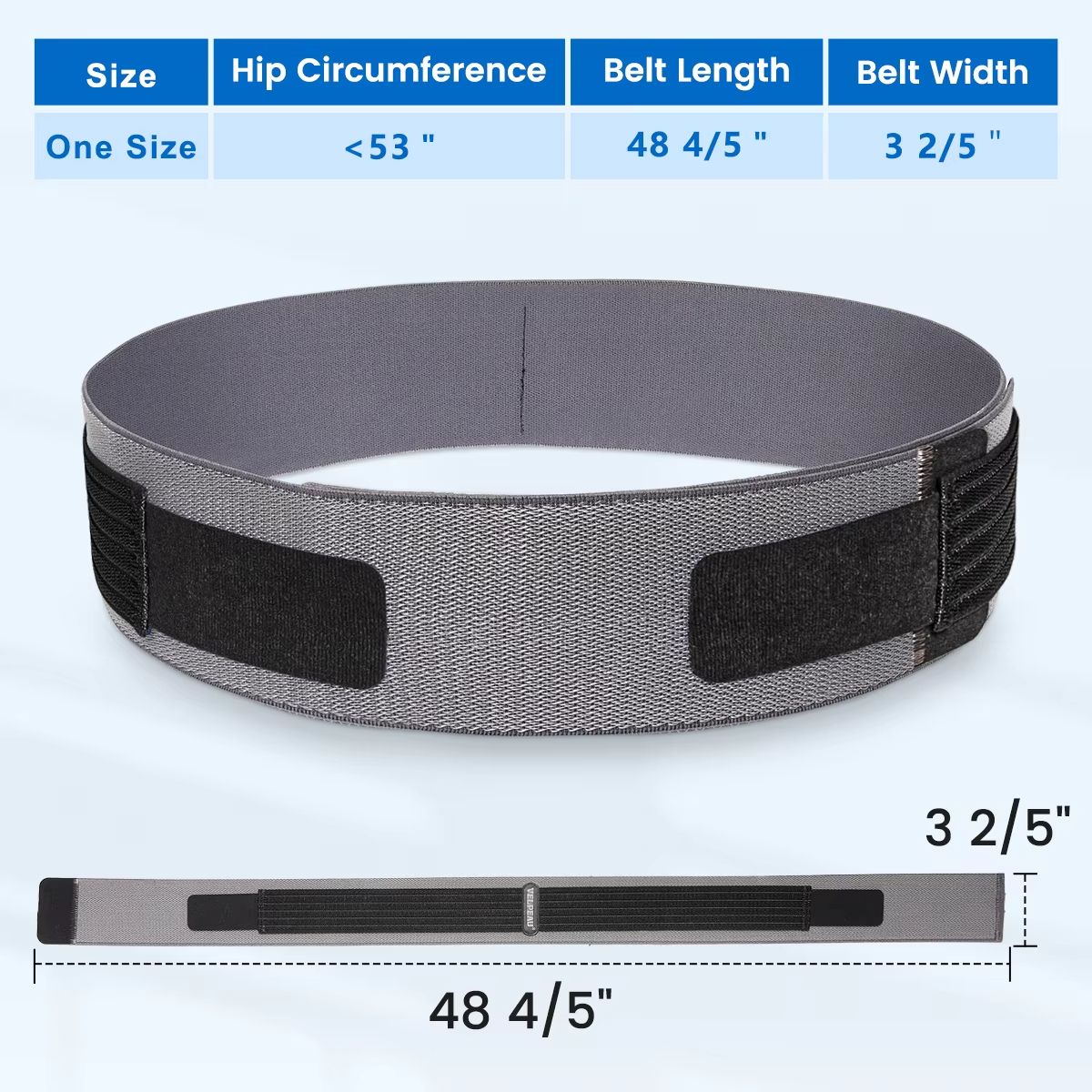 VELPEAU Supportive Sacroiliac Belt – Adjustable SI Joint Support Belt for Sciatica & Postpartum Recovery